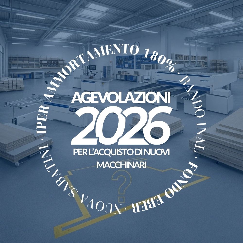 2026 l’anno giusto per per investire in nuovi macchinari